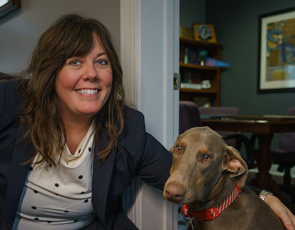 Attorney Chelsea Nicholson With Her Pet
